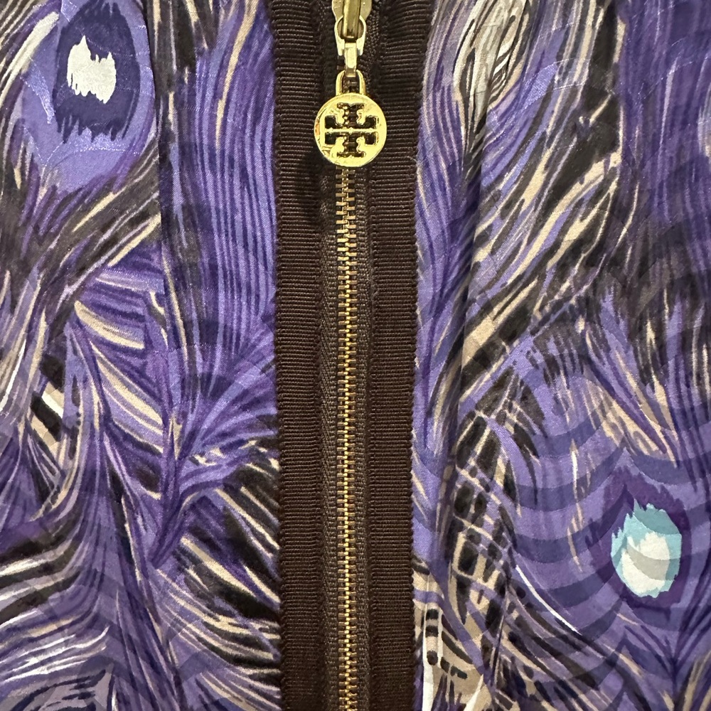 Tory Burch Silk Peacock Dress Perfect for Cocktail Events - Picture 3 of 7